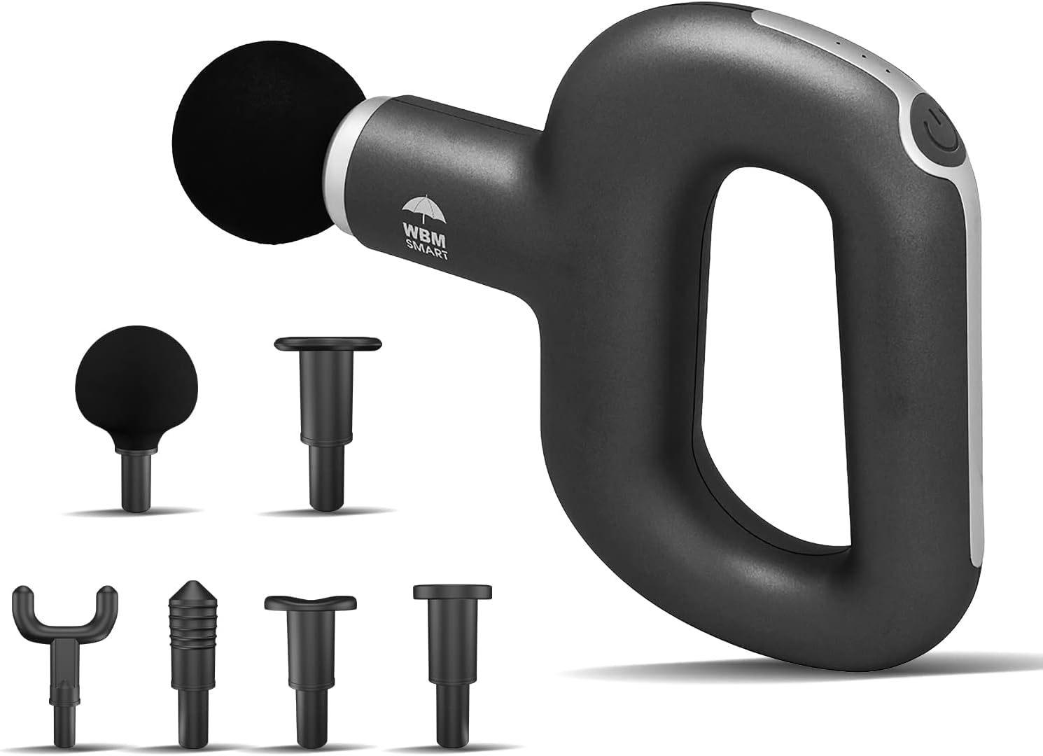 Deep Tissue Massage Gun for Muscle Recovery - Percussion Massager with 3 Speed Modes & 6 Interchangeable Heads - Perfect for Athletes, Gym Workouts & Post-Exercise Pain Relief