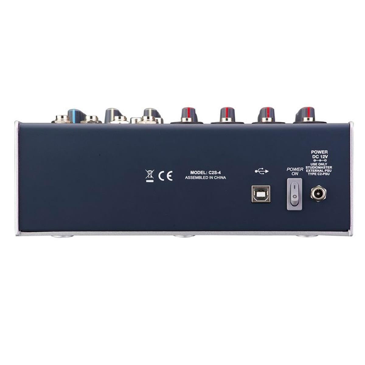 4-Channel USB Audio Mixer for Podcasting, Live Streaming & Music Recording - Compact & Portable Sound Mixer for Home Studio & DJ Setup