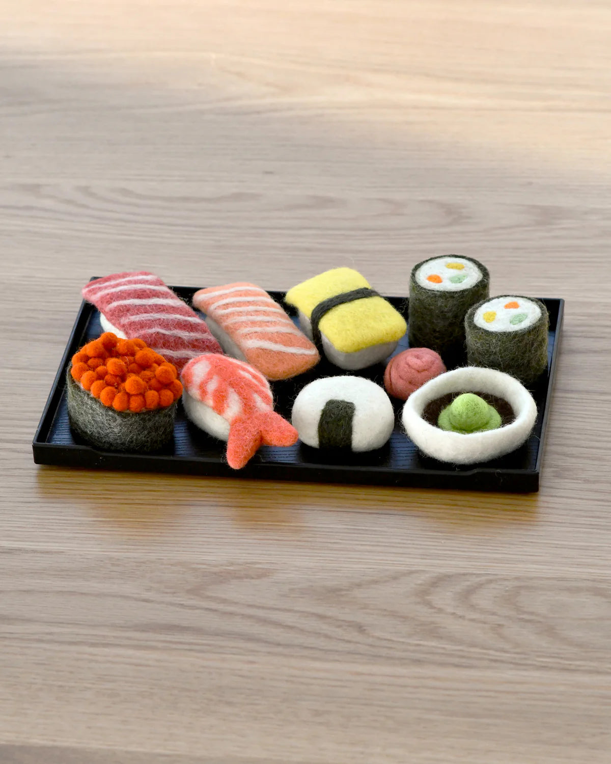 Premium Sushi Felt Play Food Set - Realistic Japanese Toy Sushi for Kids Pretend Play - Perfect for Birthday Gifts & Montessori Learning Activities