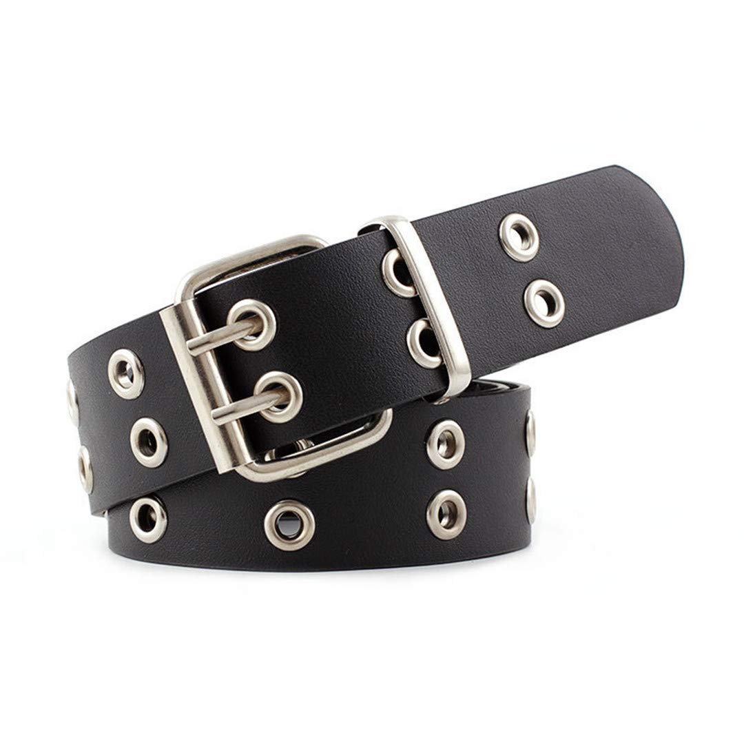 Punk Style PU Leather Waist Belt with Chain - Adjustable Hip Hop Pin Buckle Belt for Women & Girls - Perfect for Jeans, Skirts & Streetwear Fashion