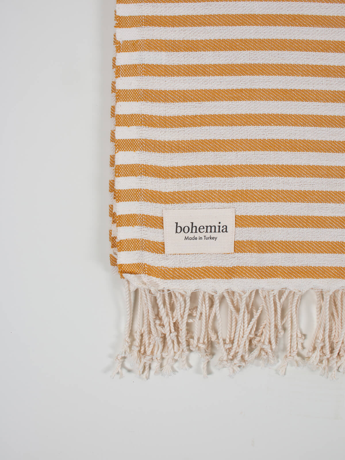 Premium Sorrento Hammam Towel - Soft & Absorbent Mustard Turkish Bath Towel for Spa, Beach, Yoga & Travel - Lightweight & Quick-Drying