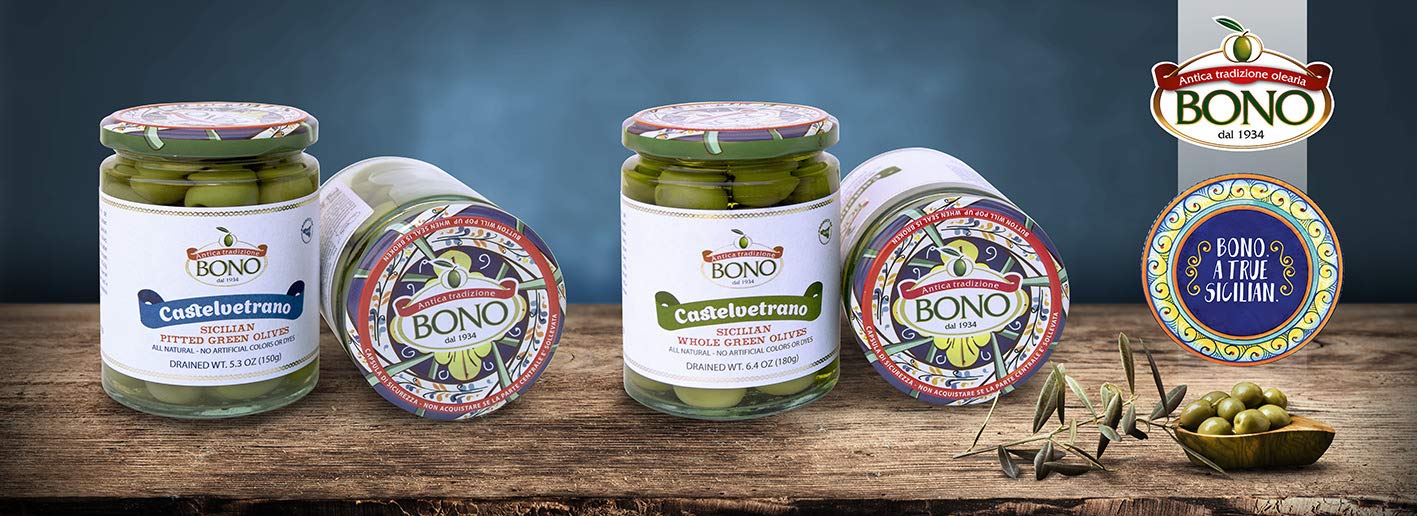 BONO Castelvetrano Sicilian Whole Green Olives - 3 Pack | Premium Italian Olives for Salads, Charcuterie Boards & Mediterranean Recipes