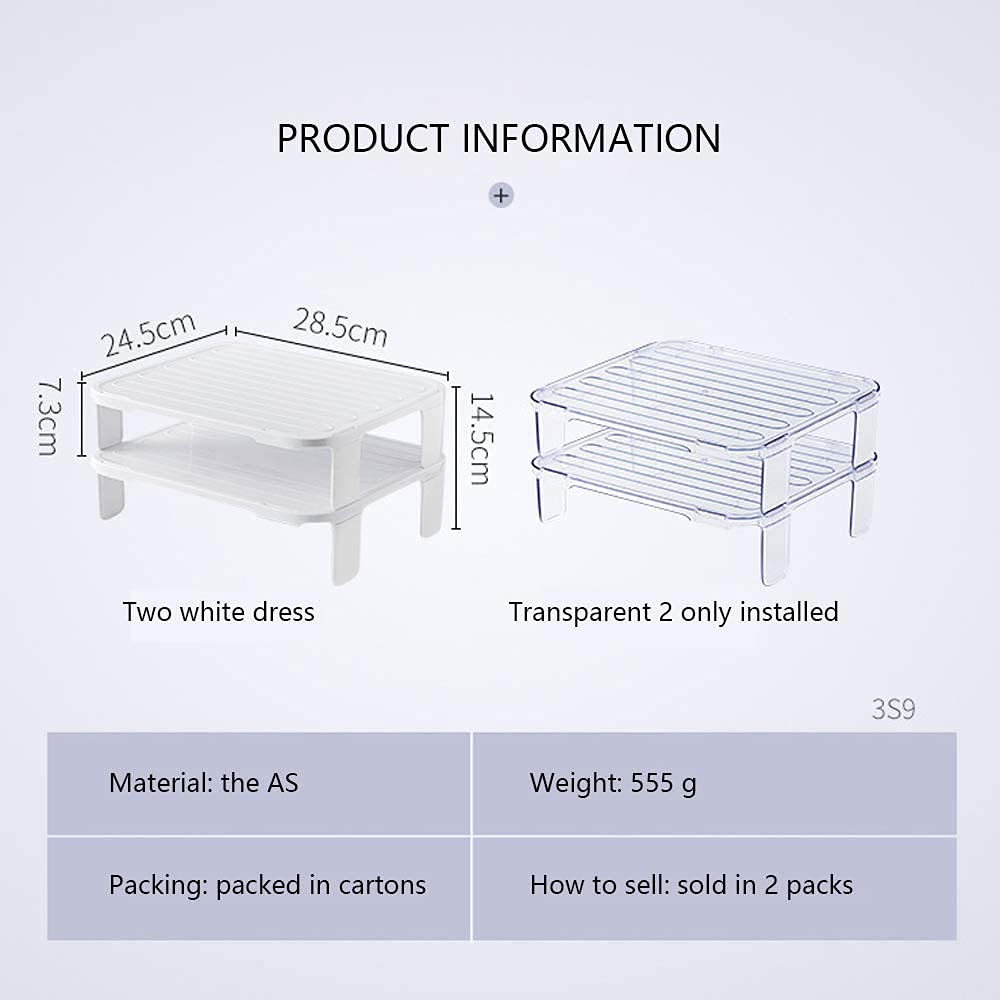 Multipurpose Refrigerator Organizer - Transparent Fridge Shelf & Food Storage Container for Kitchen Organization | Perfect for Fruits, Vegetables, Leftovers & Beverages