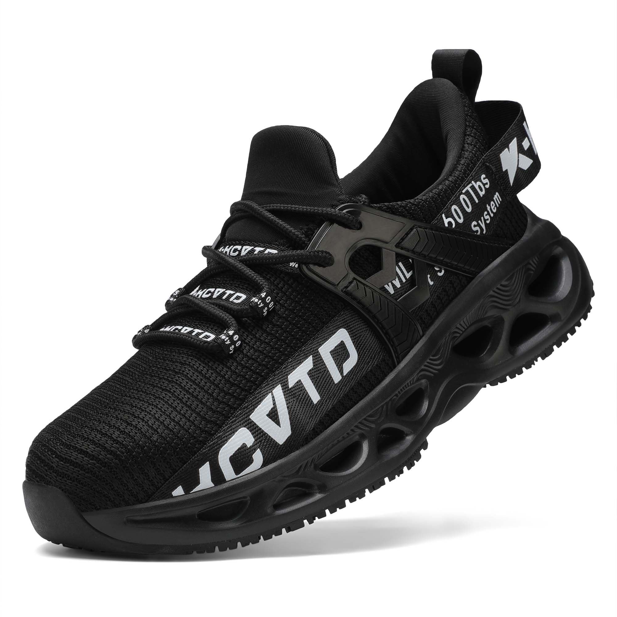 KCVTD Steel Toe Work Shoes for Men & Women - Safety Sneakers with Puncture Proof & Slip Resistant Construction - Durable for Construction, Warehouse & Industrial Work