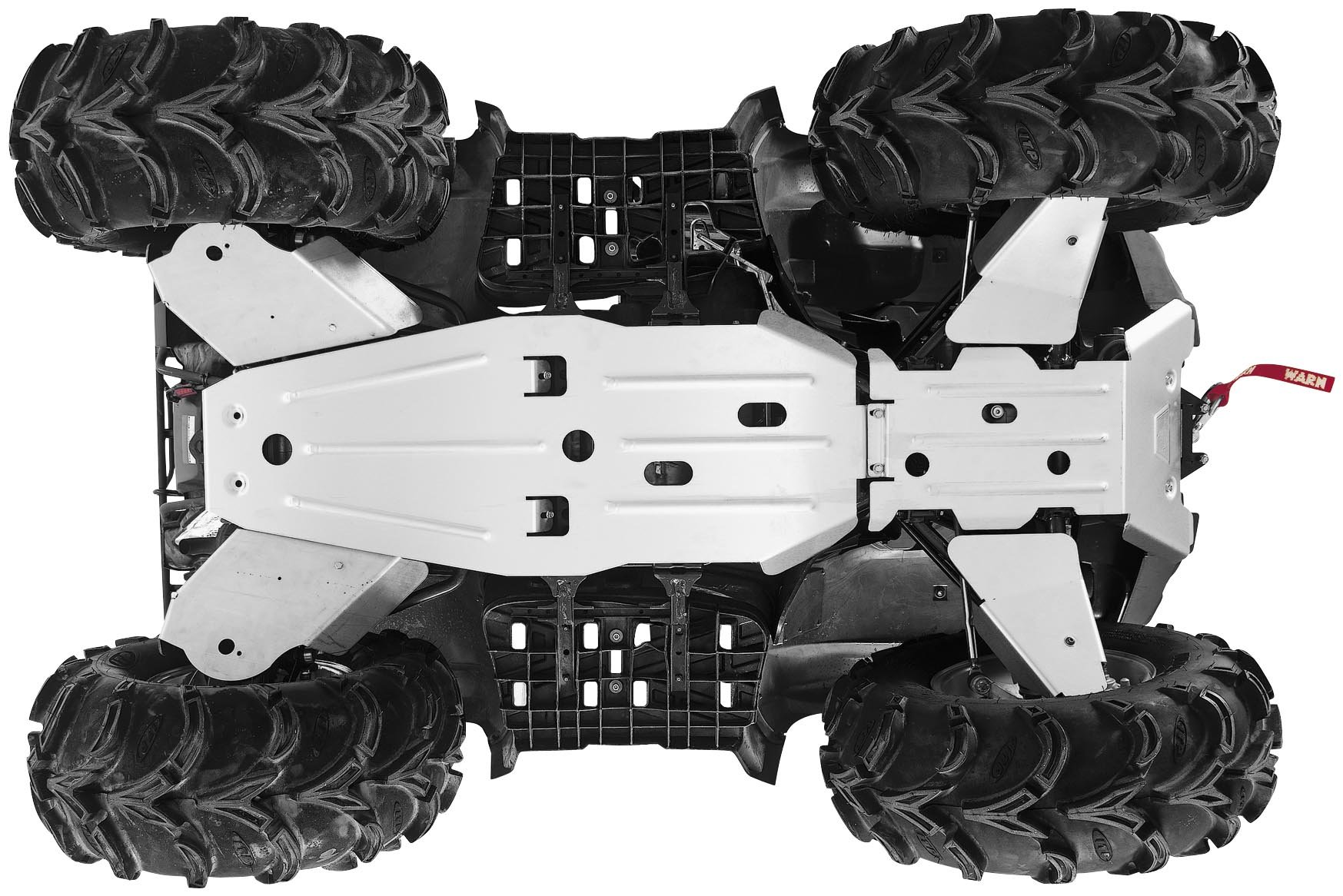 WARN 78610 Heavy Duty ATV Chassis Body Armor Kit - Durable Off-Road Protection for UTVs & ATVs - Perfect for Trail Riding, Mudding & Off-Road Adventures
