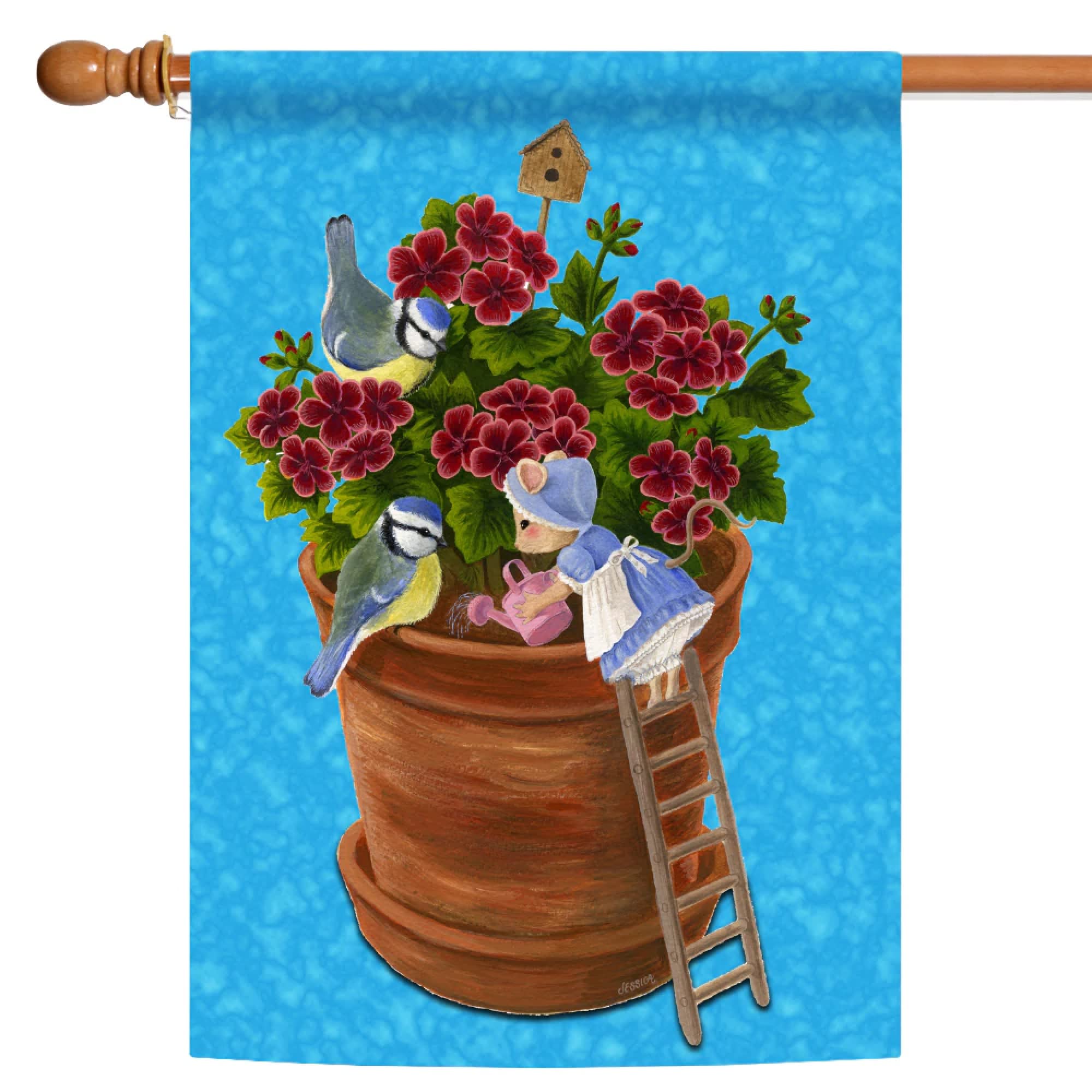 Toland Home Garden 109560 Decorative Mouse Garden House Flag 28