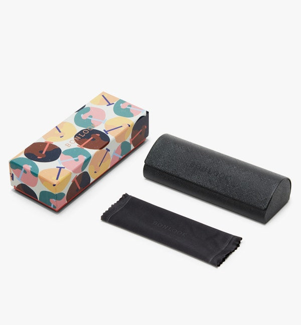Classic Bonlook Eyeglass Case - Durable & Stylish Protective Holder for Glasses - Perfect for Travel, Work, and Everyday Use