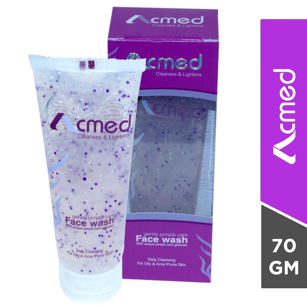 BHM Pimple Care Face Wash for Acne-Prone Skin - 70g Cleansing Gel with Salicylic Acid | Pack of 1 | Daily Acne Treatment & Oil Control for Teens & Adults | Perfect for Morning & Night Skincare Routine
