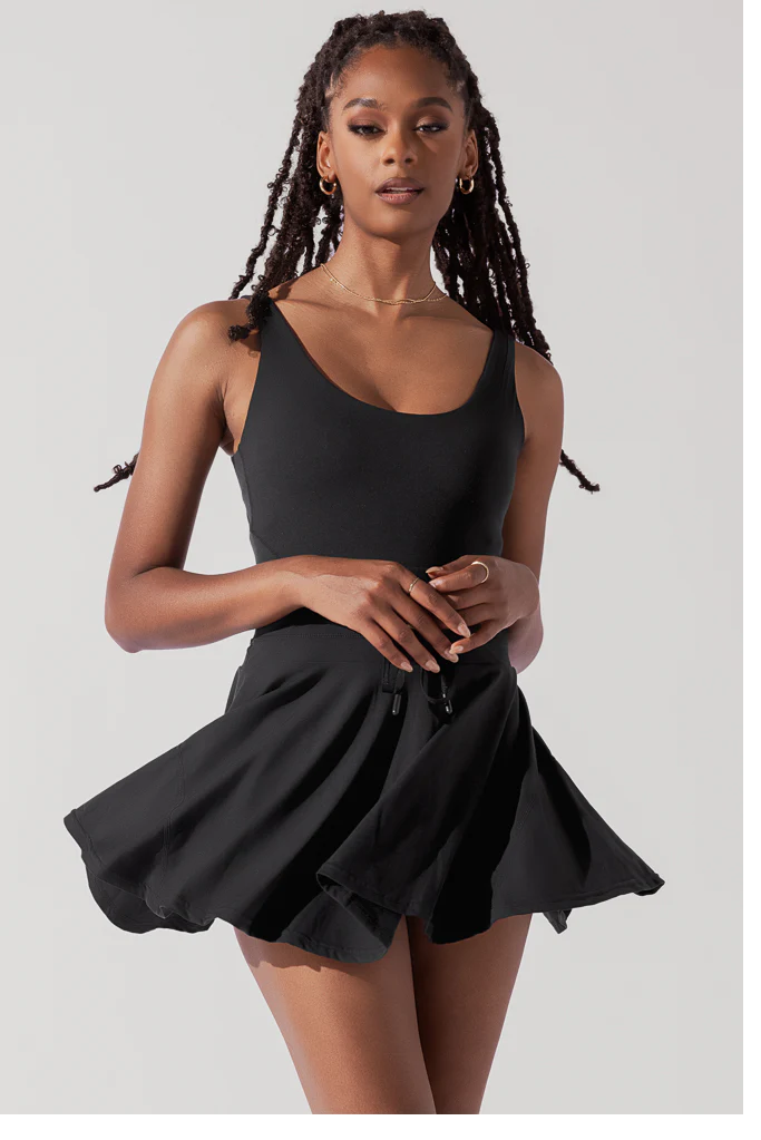 Elegant Black Twirl Dress for Women - Perfect for Parties, Dances & Special Occasions