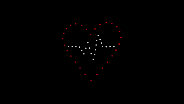50 Drones with Heart Pulse Animation - Perfect for Light Shows, Events, and Drone Performances