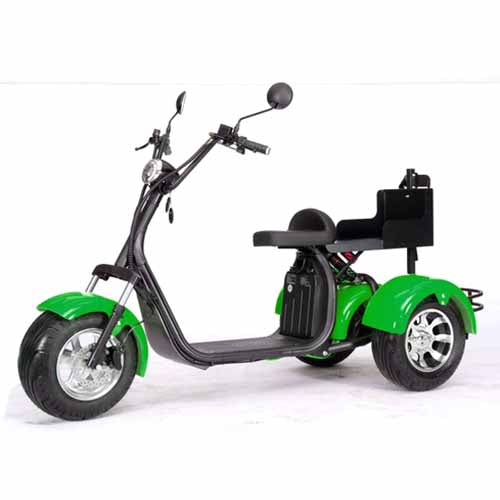 2000W 60V Electric Fat Tire Trike - 3 Wheel Scooter Moped Bike with Golf Rack, Similar to CityCoco Bike CT 3G - Perfect for Commuting, Golf Course Transport & Urban Adventure