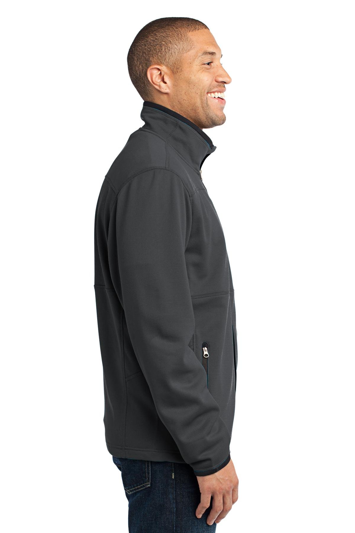 Port Authority Men's Pique Fleece Jacket - Warm & Comfortable Fleece-Lined Jacket for Men | Perfect for Outdoor Activities, Work & Casual Wear