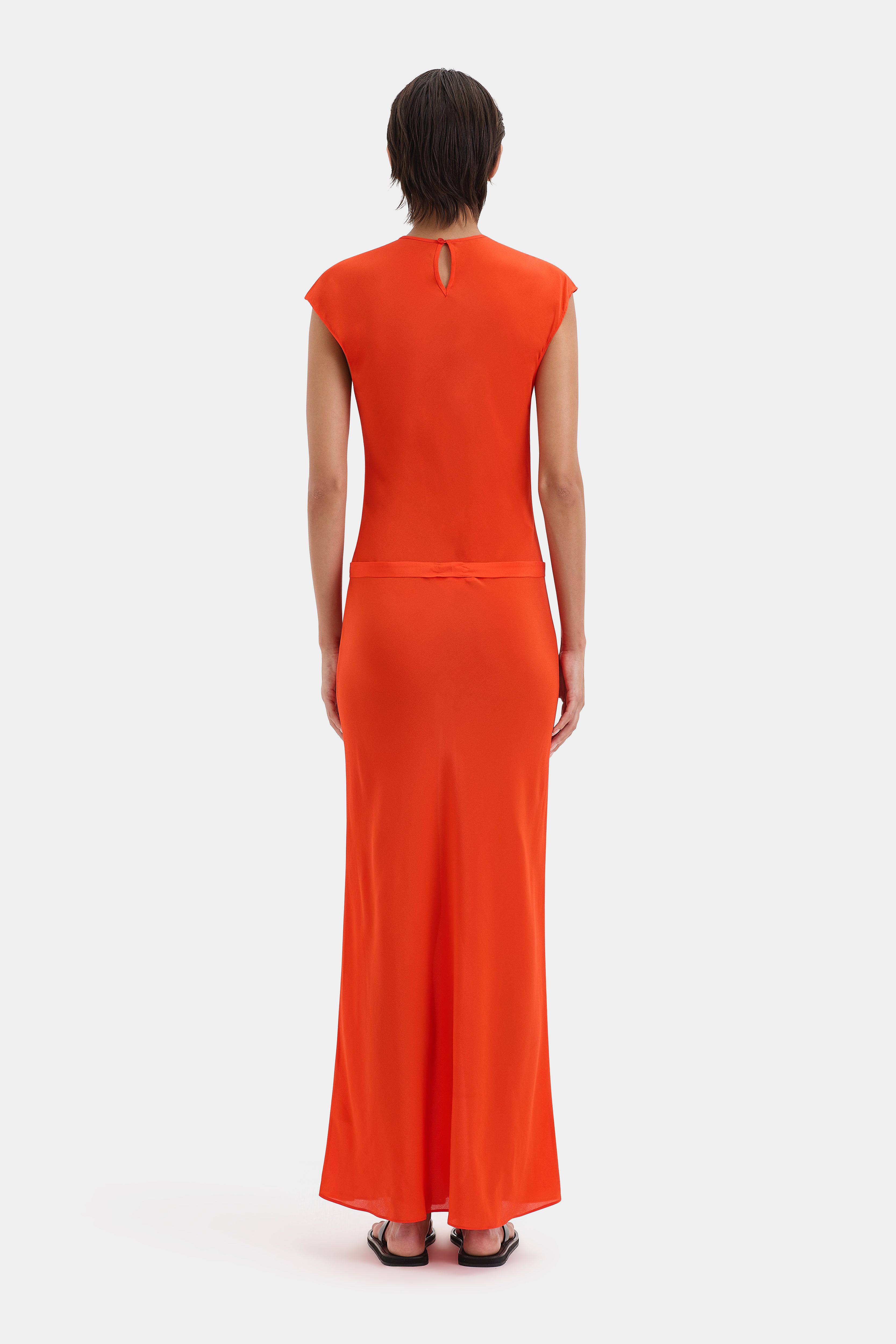 Fresca Belted Midi Dress for Women - Elegant Wrap Waist Flowy Summer Dress - Perfect for Office, Date Night & Special Occasions