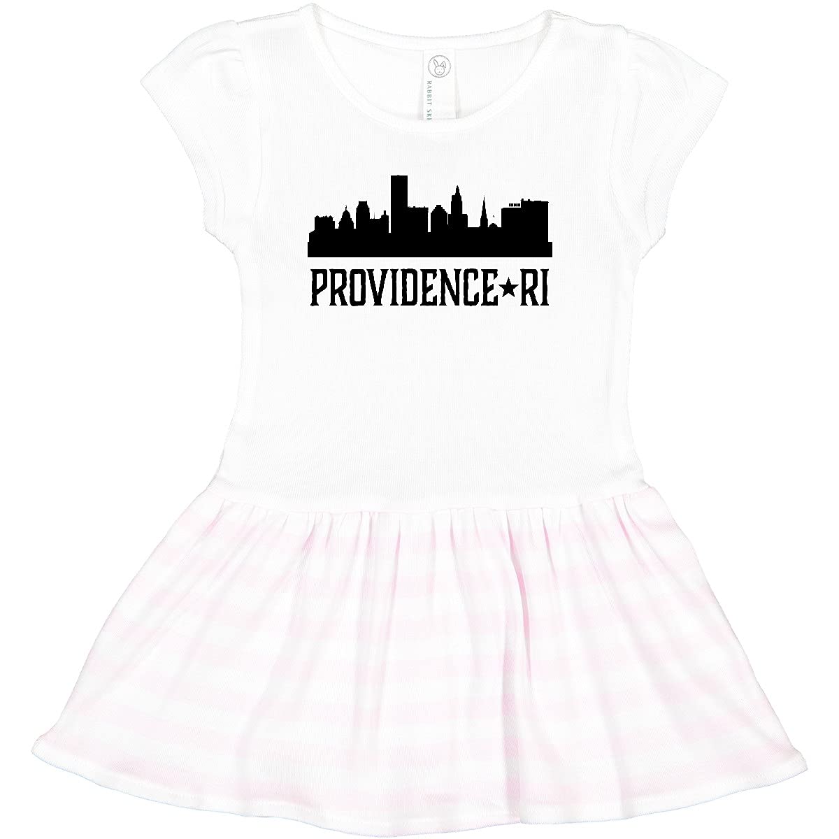 Inktastic Providence Rhode Island City Skyline Toddler Dress - Cute Baby Girl Outfit for Casual Wear, Travel & Family Photos