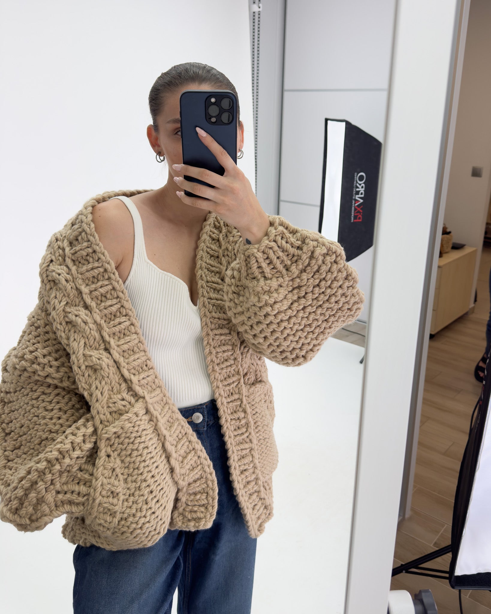 Stylish Braided Pocket Cardigan for Women - Soft Knit Open Front Sweater | Perfect for Fall, Winter & Layering Outfits