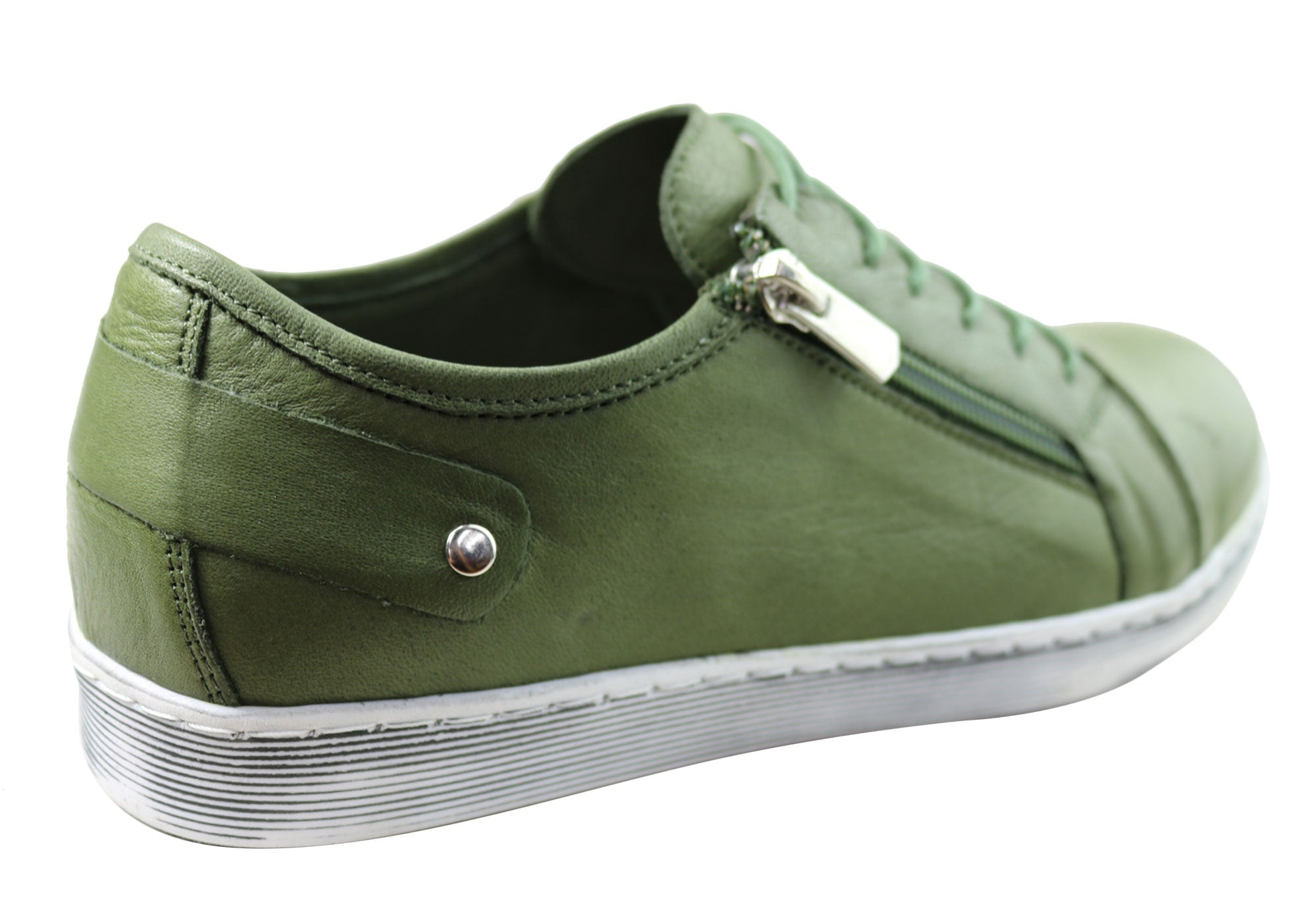 EG18 Women's Comfortable Leather Casual Shoes - European Style for Walking & Everyday Wear