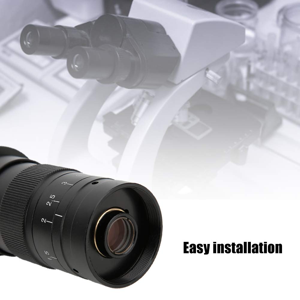 300X Adjustable Zoom C Mount Lens 0.7X-4.5X Magnification for Industrial Microscope Camera - High Precision Inspection & PCB Repair Tool for Electronics, Jewelry, and Watchmaking