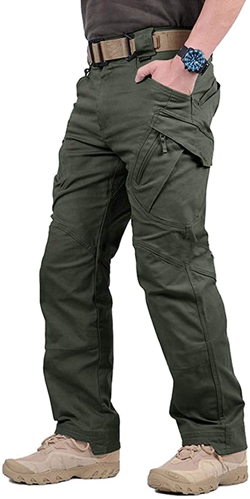 Kecoci Upgraded Tactical Waterproof Pants for Men - Outdoor Hiking, Army Work & Survival Camping Cargo Pants | Durable & Weather-Resistant for Adventure, Hunting & Military Use