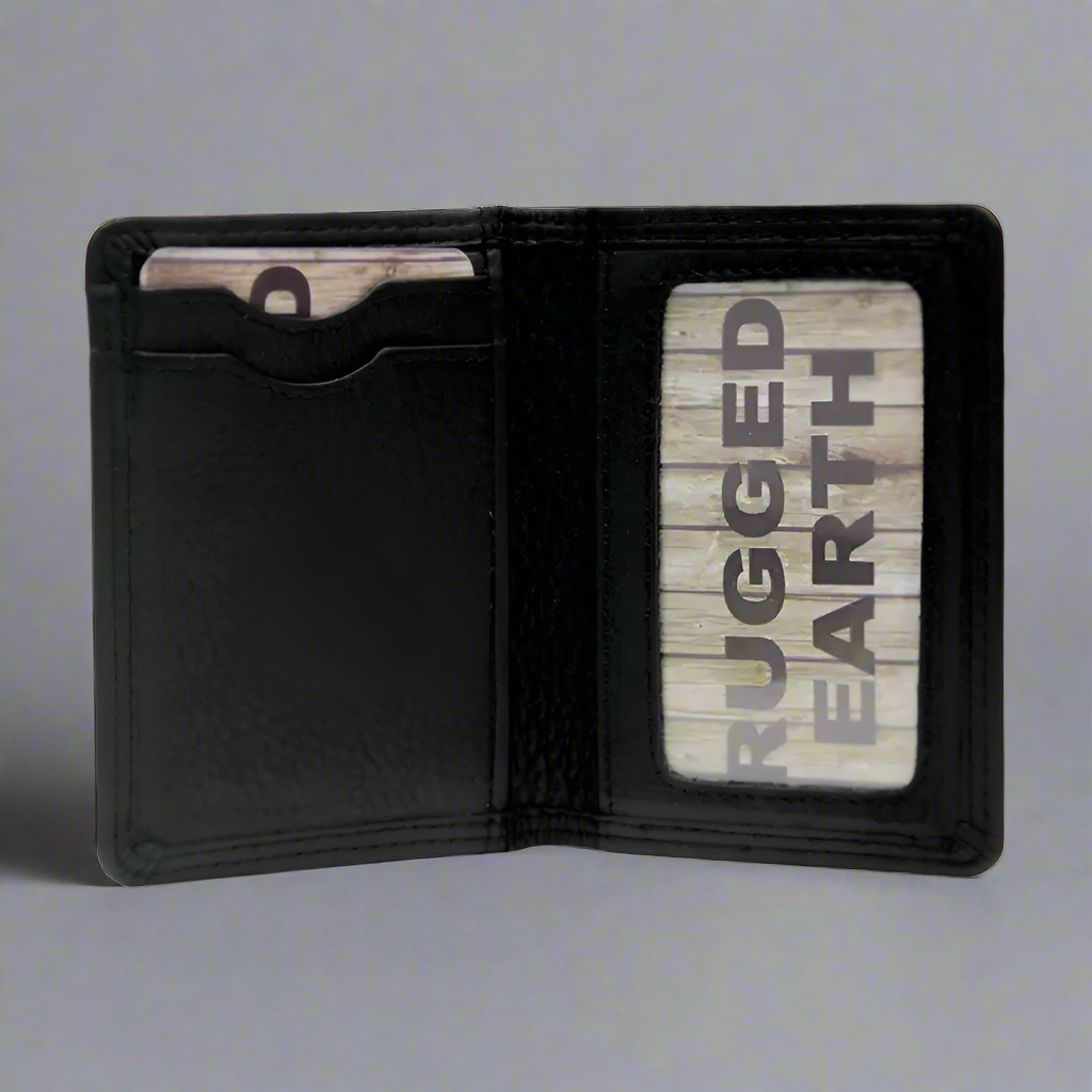 Durable Slim RFID Blocking Leather Wallet for Men - Compact Credit Card Holder with ID Window - Perfect for Travel, Business & Everyday Use
