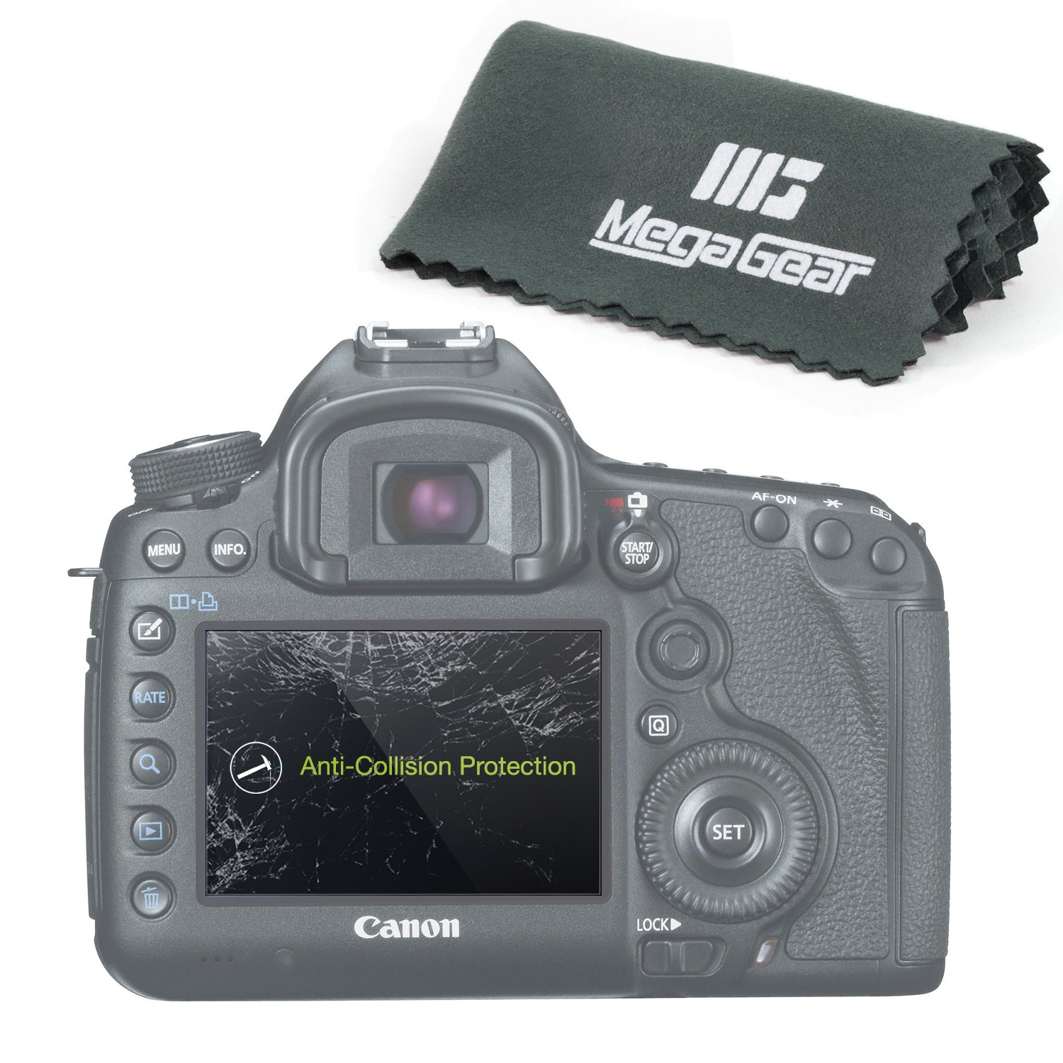 Megagear LCD Optical Screen Protector for Canon SL1 (100D) DSLR Camera - Anti-Glare & Scratch-Resistant Protection for Outdoor Photography & Travel