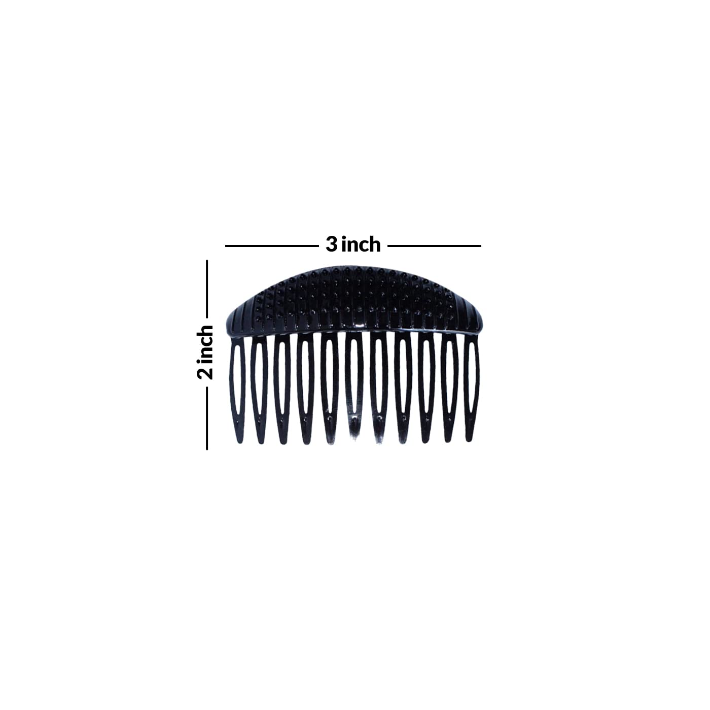 Kabello Comb Donut Puff Maker for Hair Styling - 2 Pack Black Hair Buns for Fluffy Bumps & Voluminous Updos - Perfect for Weddings, Prom, and Everyday Hairstyles