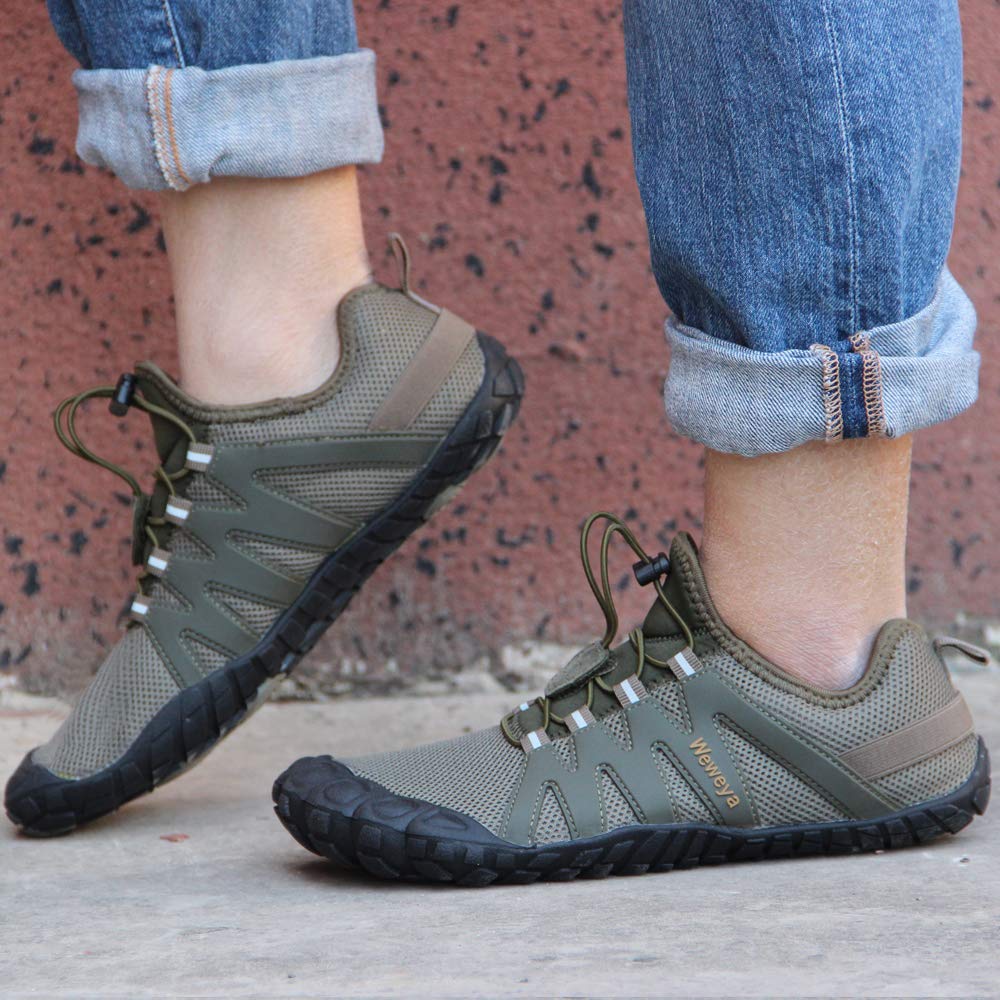 Weweya Barefoot Shoes for Men - Minimalist Running & Cross Training Shoes | Lightweight & Flexible for Natural Movement | Perfect for Trail Running, Gym Workouts & Outdoor Activities