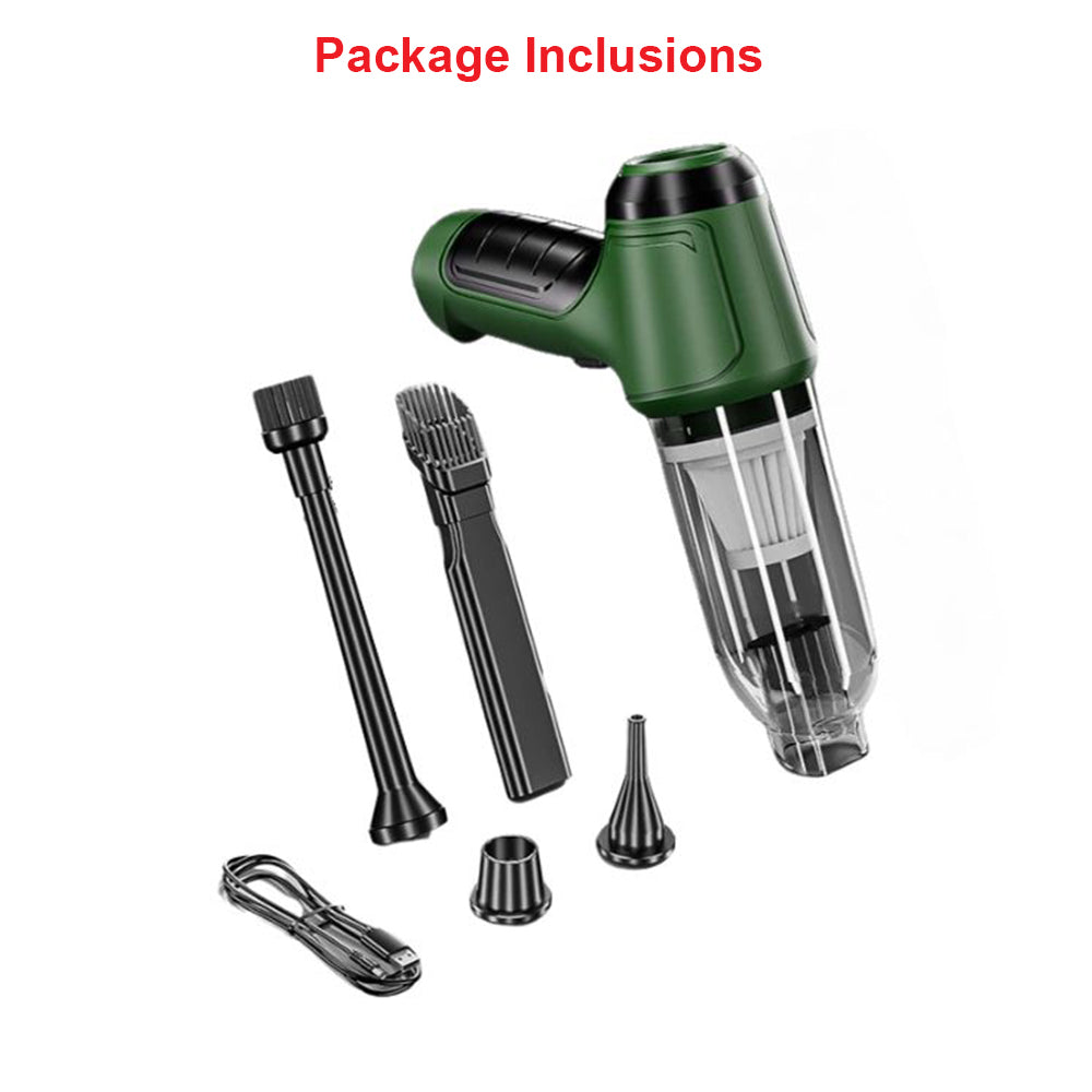 ANYCO Anymob Handheld Vacuum Cleaner - Portable Wet & Dry Vacuum for Home, Car, Pet Hair - Lightweight & Powerful (Green) - Perfect for Quick Cleanups, Spills, and Pet Messes