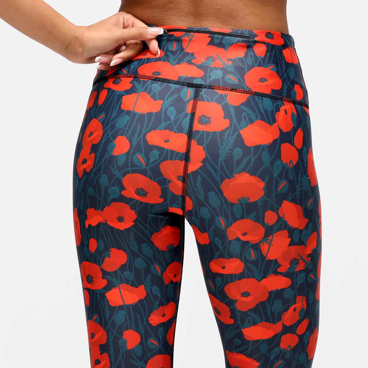 Stylish Poppy Field Capri Pants for Women - Comfortable Summer Casual Wear - Perfect for Beach, Vacation & Outdoor Activities