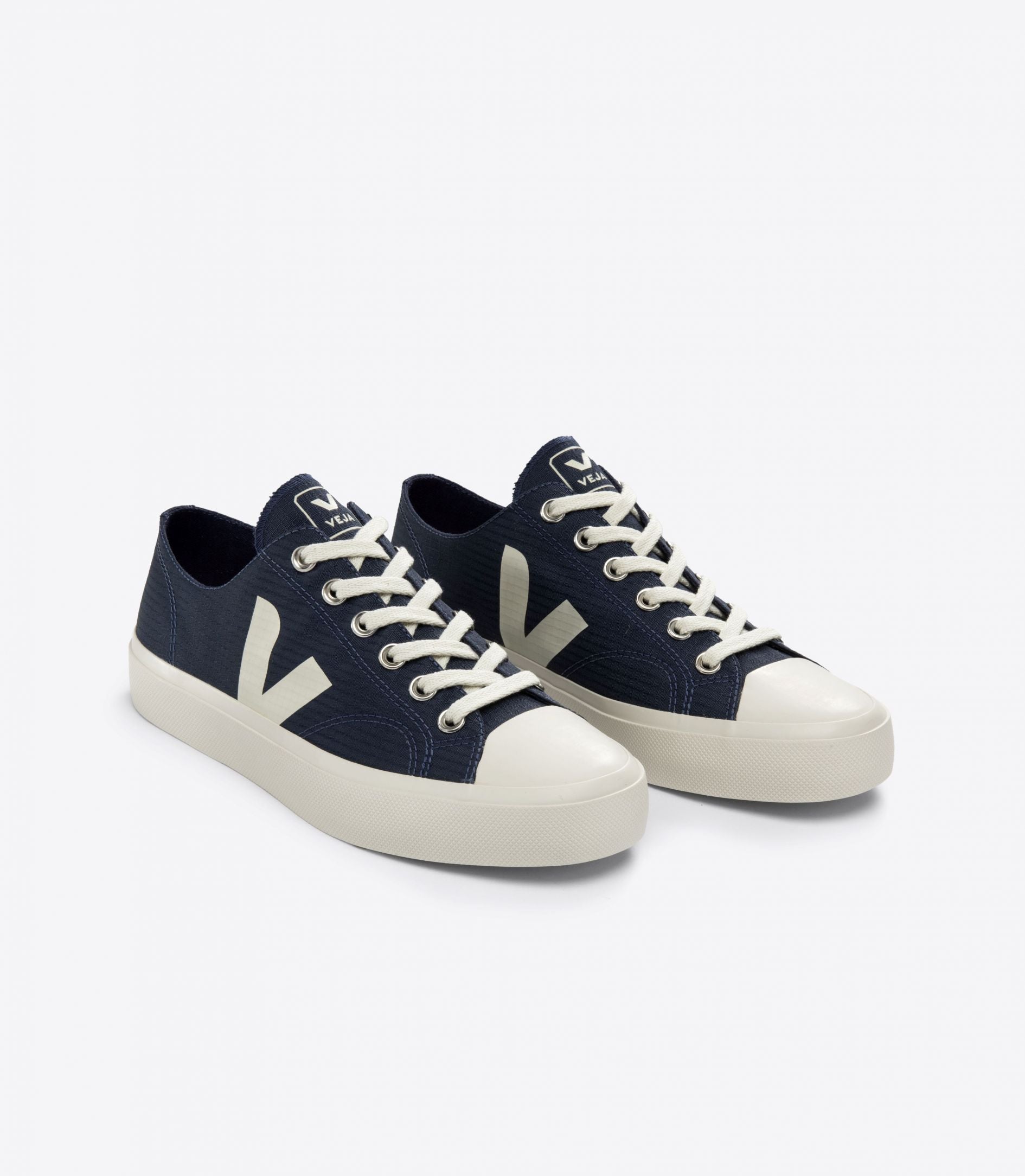 Veja Wata II Low Canvas Sneakers in Nautico Pierre - Eco-Friendly Vegan Shoes for Men & Women | Perfect for Casual Wear, Travel & Sustainable Fashion