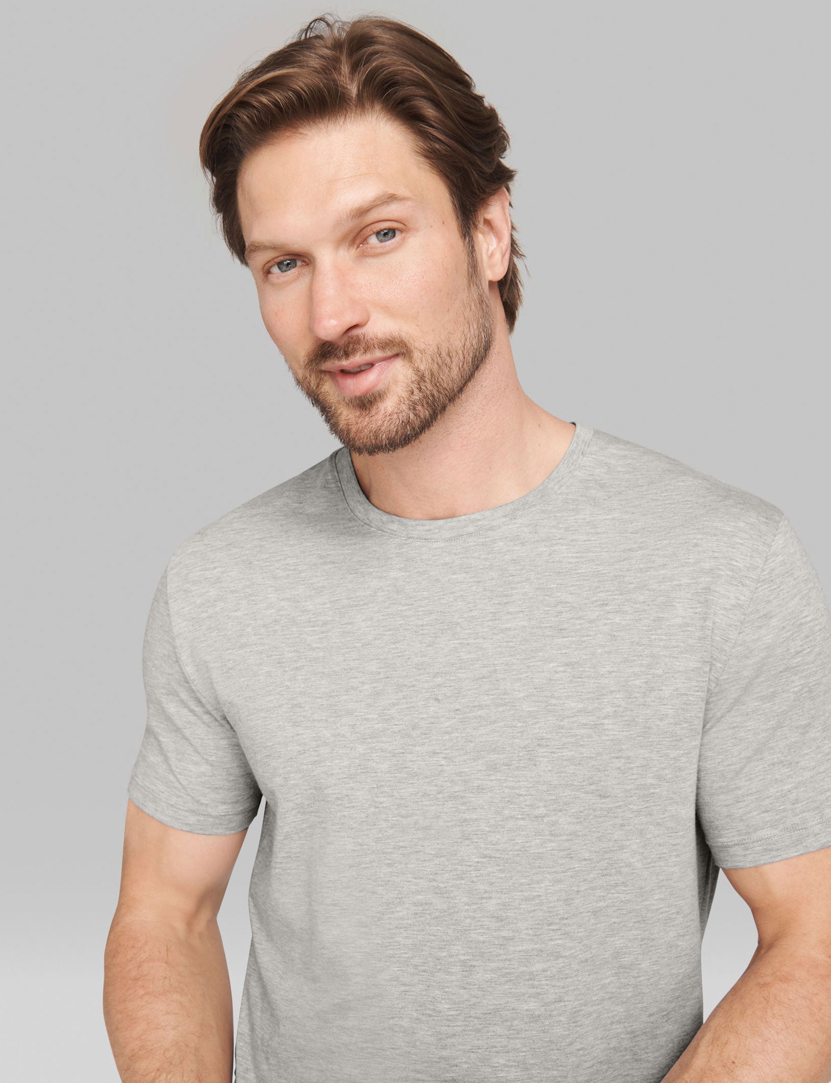 Second Skin Crew Neck Tee - Ultra Soft Stretch Cotton T-Shirt for Men & Women | Perfect for Layering, Casual Wear & Everyday Comfort