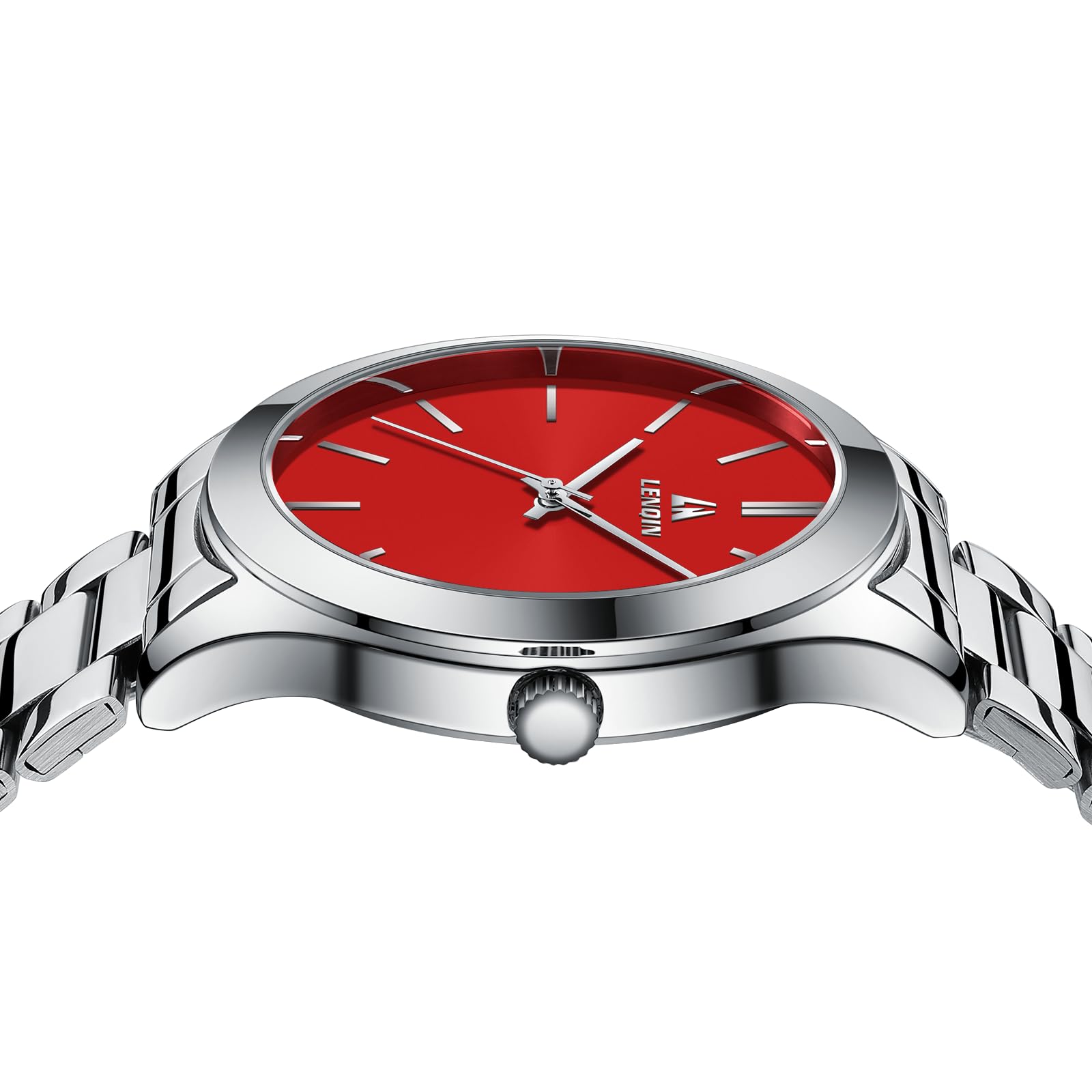 LN LENQIN Stainless Steel Waterproof Analog Quartz Watch for Men - Fashion Business Designer Watch | Perfect for Office, Formal Events & Everyday Wear