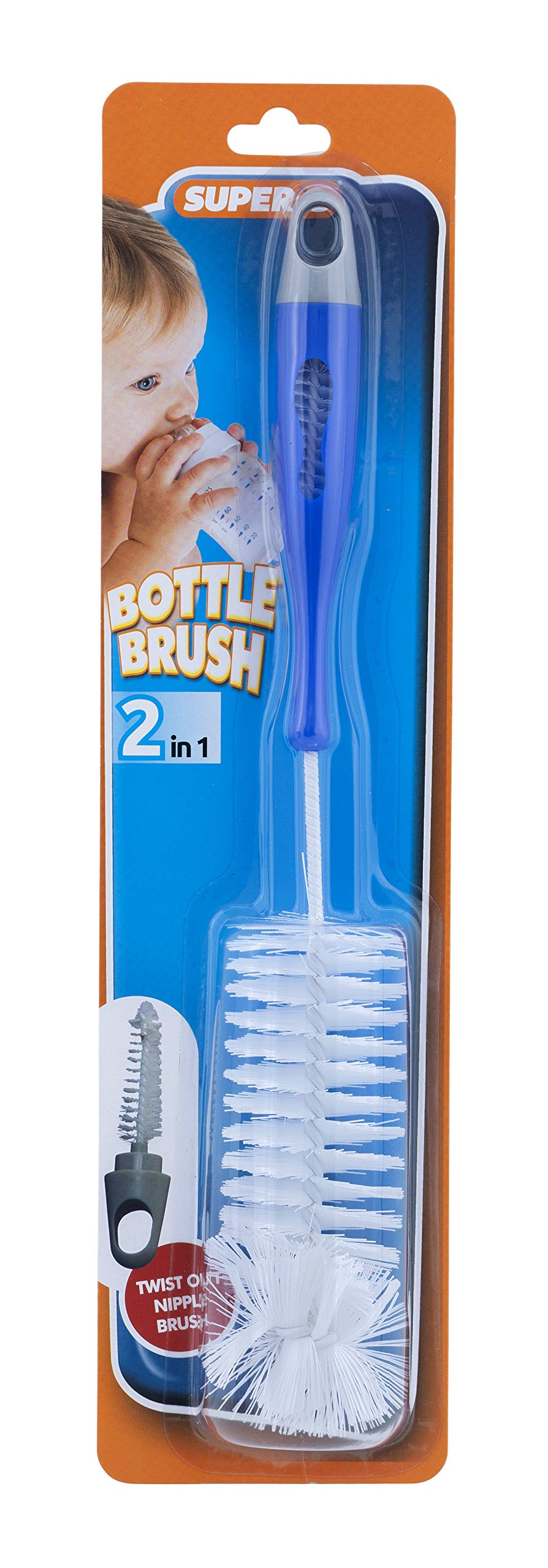Best Baby Bottle Brush Cleaner - Soft Bristles for Safe Cleaning - Perfect for Newborns & Infants - Ideal for Home, Travel & Daycare Use