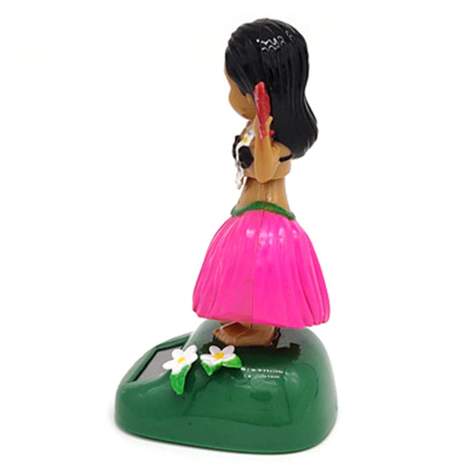 Solar Powered Dancing Hawaiian Girl Figurine - Shaking & Swinging Solar Toy for Car Dashboard, Home Decor, Office Desk - Fun Gift for Kids & Adults - Perfect for Car Windowsill, Party Decorations & Relaxing Moments