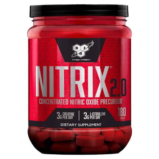 BSN Nitrix 180 Caps - Premium Nitric Oxide Booster for Muscle Growth & Performance - Pre-Workout Supplement for Gym, Bodybuilding & Athletic Training