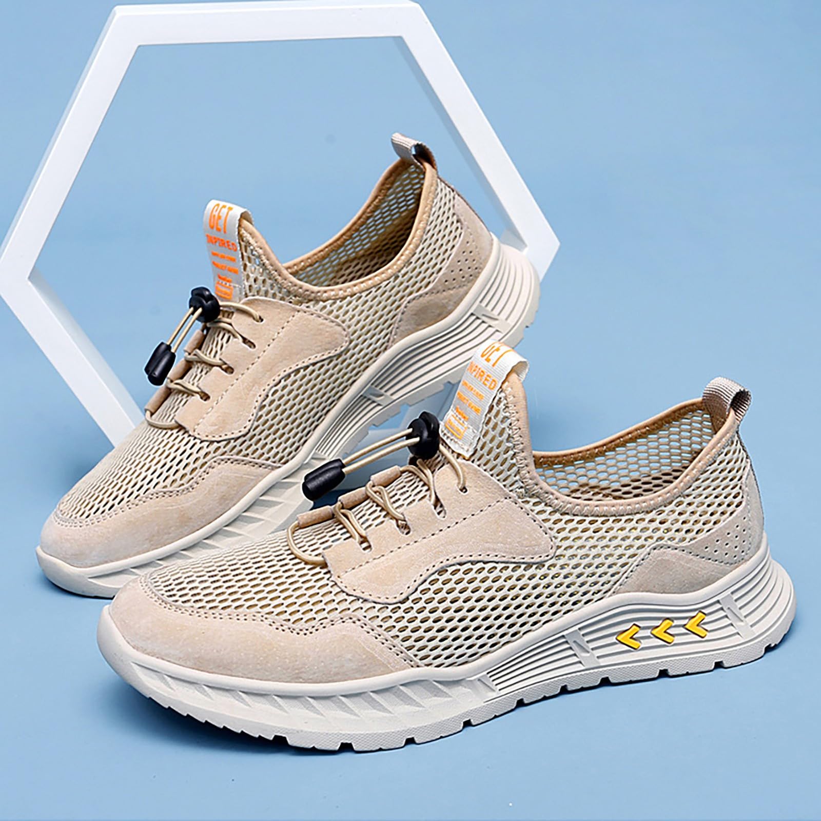 **Men's Breathable Lightweight Running Shoes - Comfortable Mesh Trainers for Jogging, Hiking & Fitness - Slip-On Sports Shoes for Walking, Gym & Outdoor Activities**