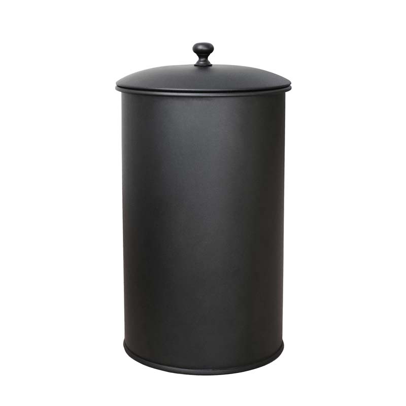 Black Airtight Storage Jar with Lid - Ideal for Tea Cubes, Coffee, Spices & Kitchen Organization