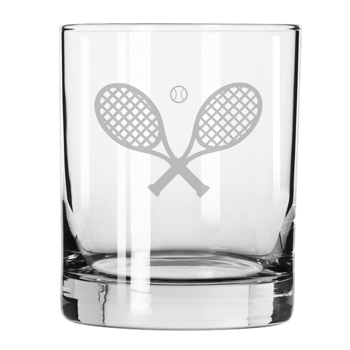 Lexington Double Old Fashioned Glass - 12.5oz Whiskey Tumbler for Bourbon, Scotch & Cocktails - Perfect for Tennis Events, Gifts & Home Bar Decor