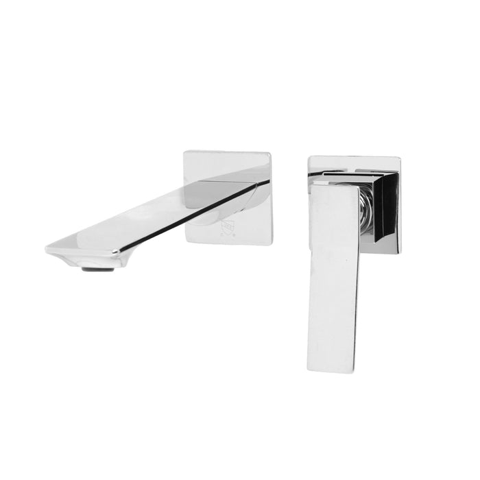 KODAEN F14223 Wall Mount Lavatory Faucet - Modern Bathroom Sink Faucet for Powder Room, Guest Bath & Small Spaces - Easy Installation & Water Saving Design
