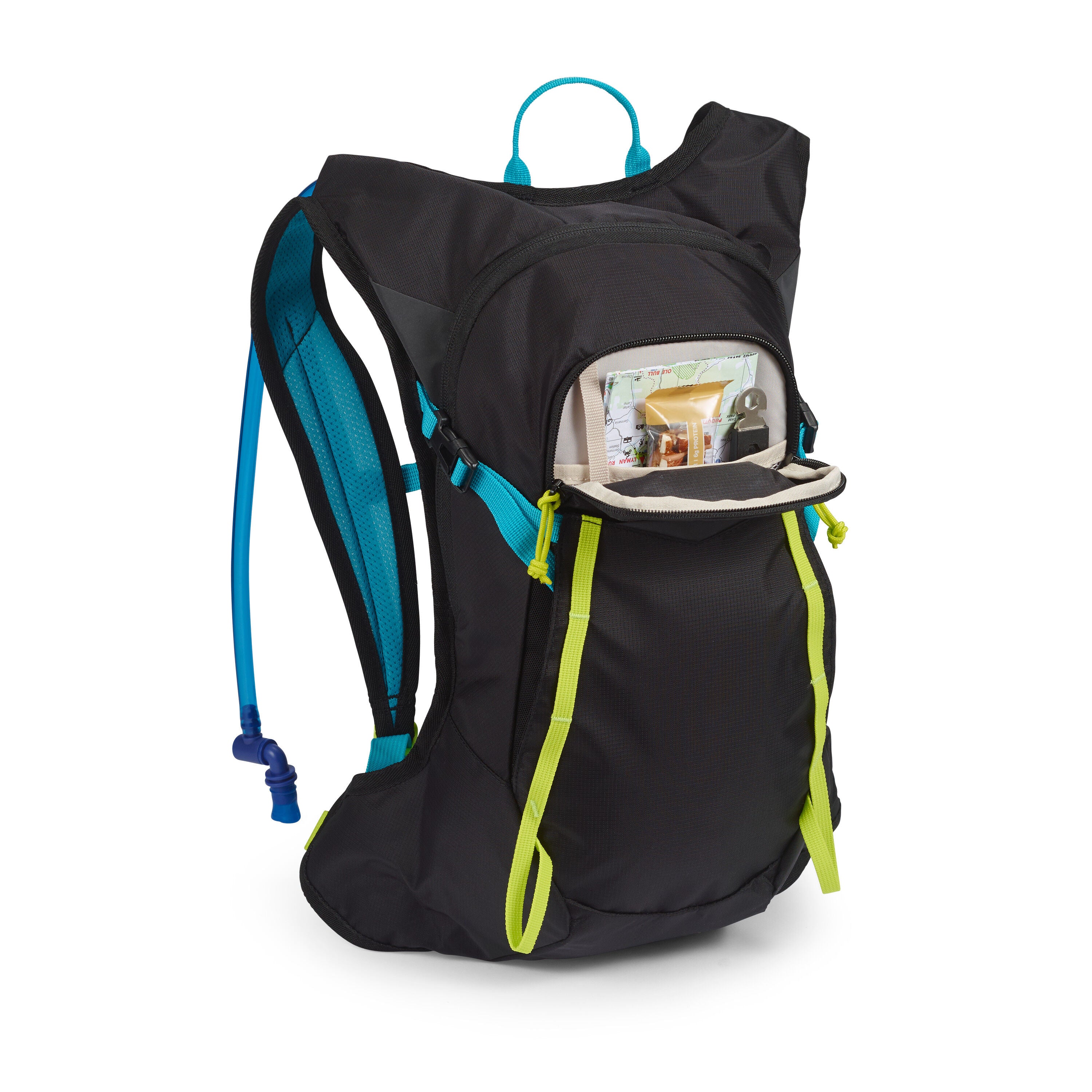 High Sierra Hydrahike 2.0 8L Hydration Backpack - Lightweight Water Bladder Pack for Hiking, Running & Outdoor Adventures - Black