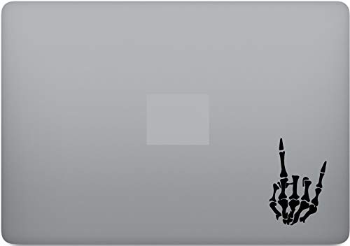 Rock On Skeleton Hand Vinyl Decal Sticker for Laptop, Computer, Phone, Tablet - Durable Waterproof Design for Personalizing Devices