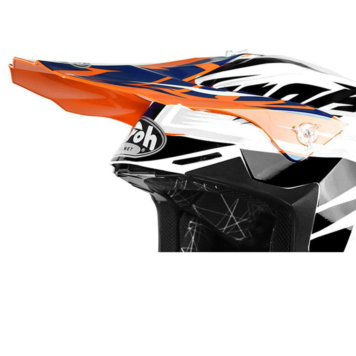Airoh Peak Twist Mix Orange Motorcycle Helmet - Lightweight & Durable for Street Riding & Adventure Touring