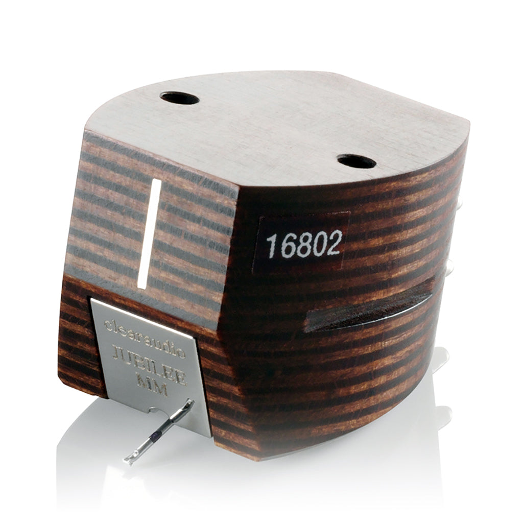 Clearaudio Jubilee Panzerholz Moving Magnet Cartridge - High-End MM Phono Cartridge for Audiophile Turntables | Perfect for Vinyl Record Playback & Hi-Fi Audio Systems