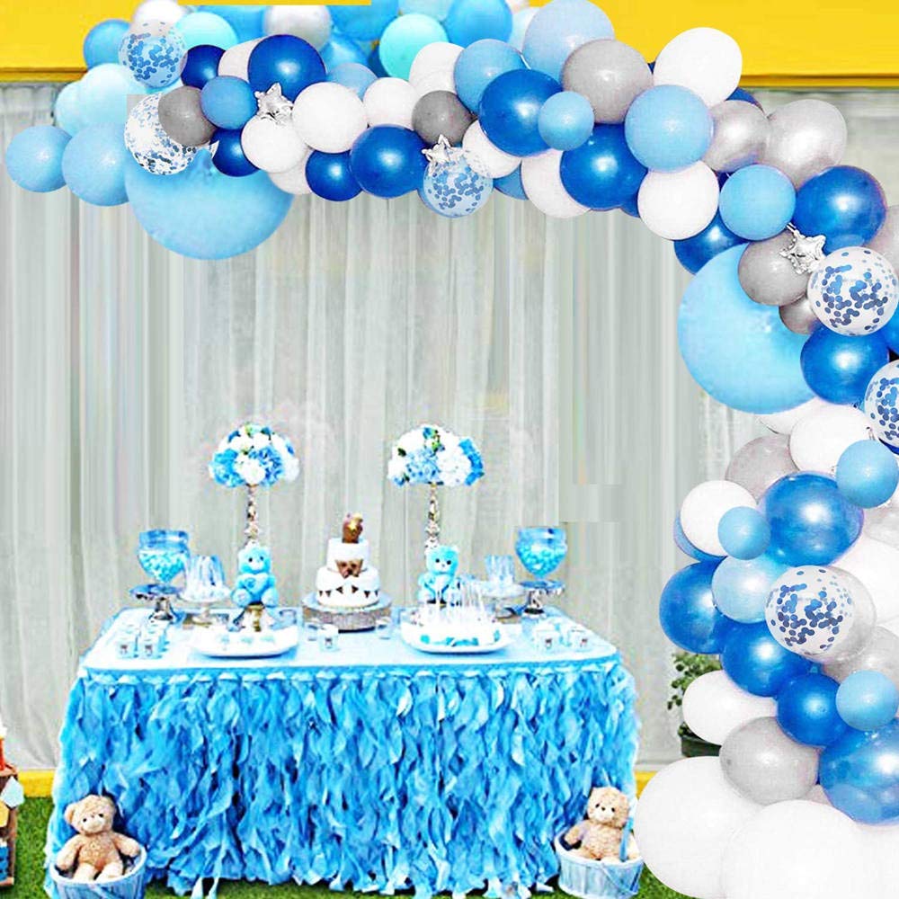 36 Inch Giant Blue Balloons 5 Pack - for Wedding, Baby Shower & Party Decor