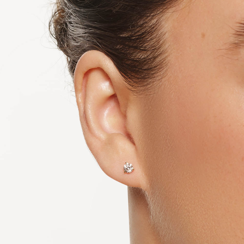 0.50ct Lab Grown Diamond Round Stud Earrings in 10k Gold - Perfect for Everyday Wear, Gift Giving & Special Occasions