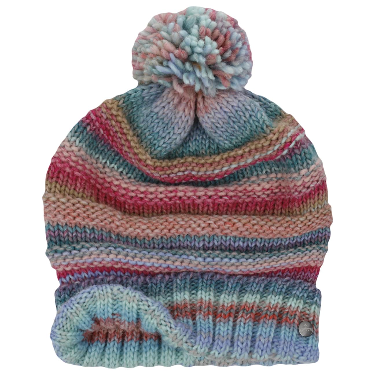 Lierys Faux Fur Pompom Beanie - Soft Winter Knit Hat for Women & Men - Cozy Cold Weather Accessory for Skiing, Snowboarding & Outdoor Activities