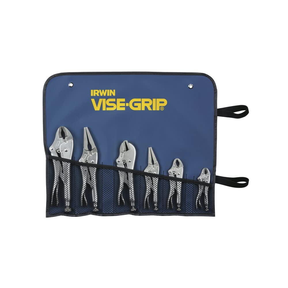 **IRWIN Tools VISE-GRIP Locking Pliers Set - 6-Piece (641MT) for DIY, Automotive, and Home Repairs**