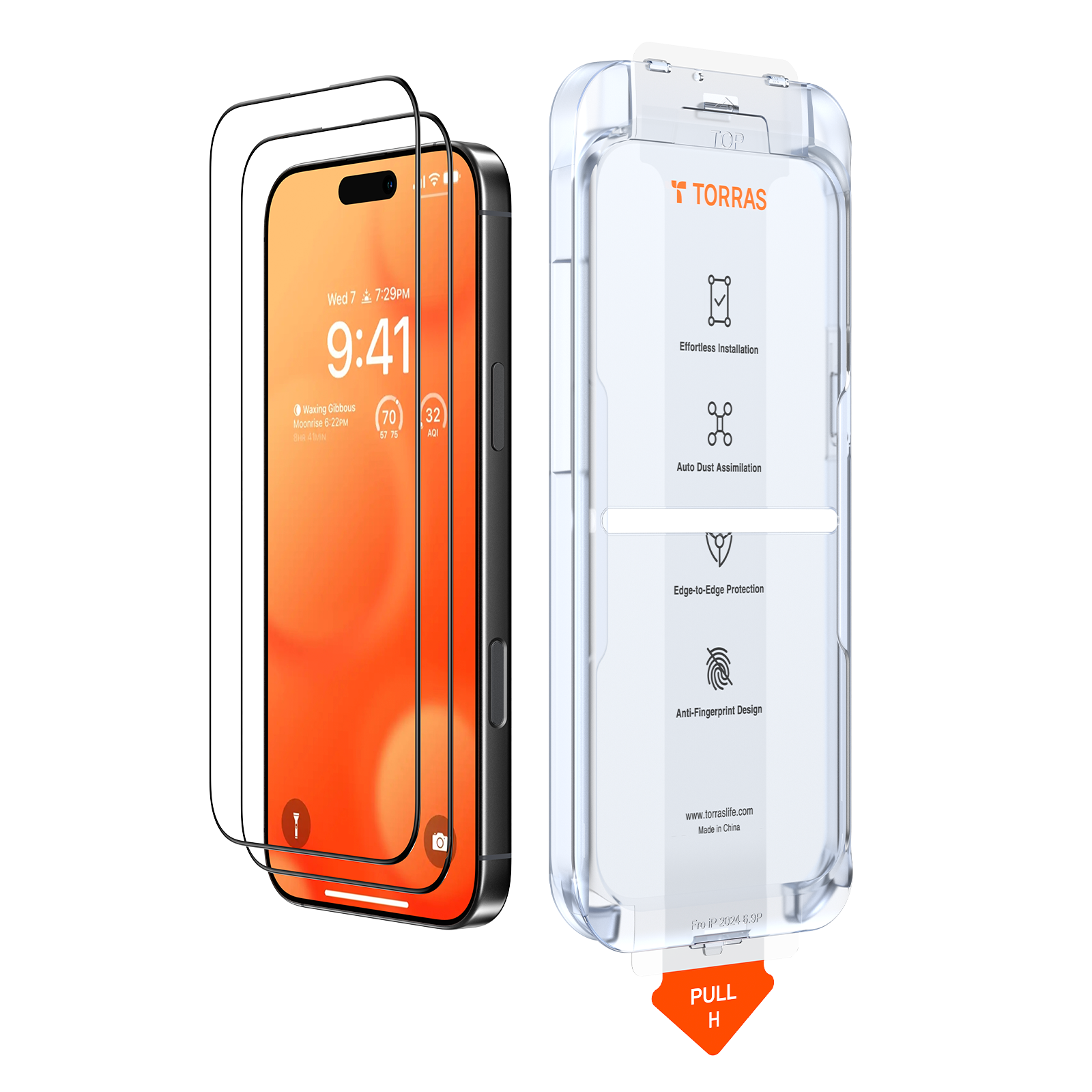 Tempered Glass Screen Protector for iPhone 16 Pro Max [6.7 Inch] - HD Clear, Anti-Scratch, Bubble-Free - Perfect for Work, Travel & Everyday Protection