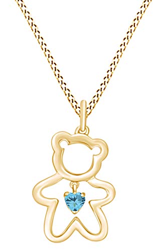 yellow-gold-plated-silver : Aquamarine