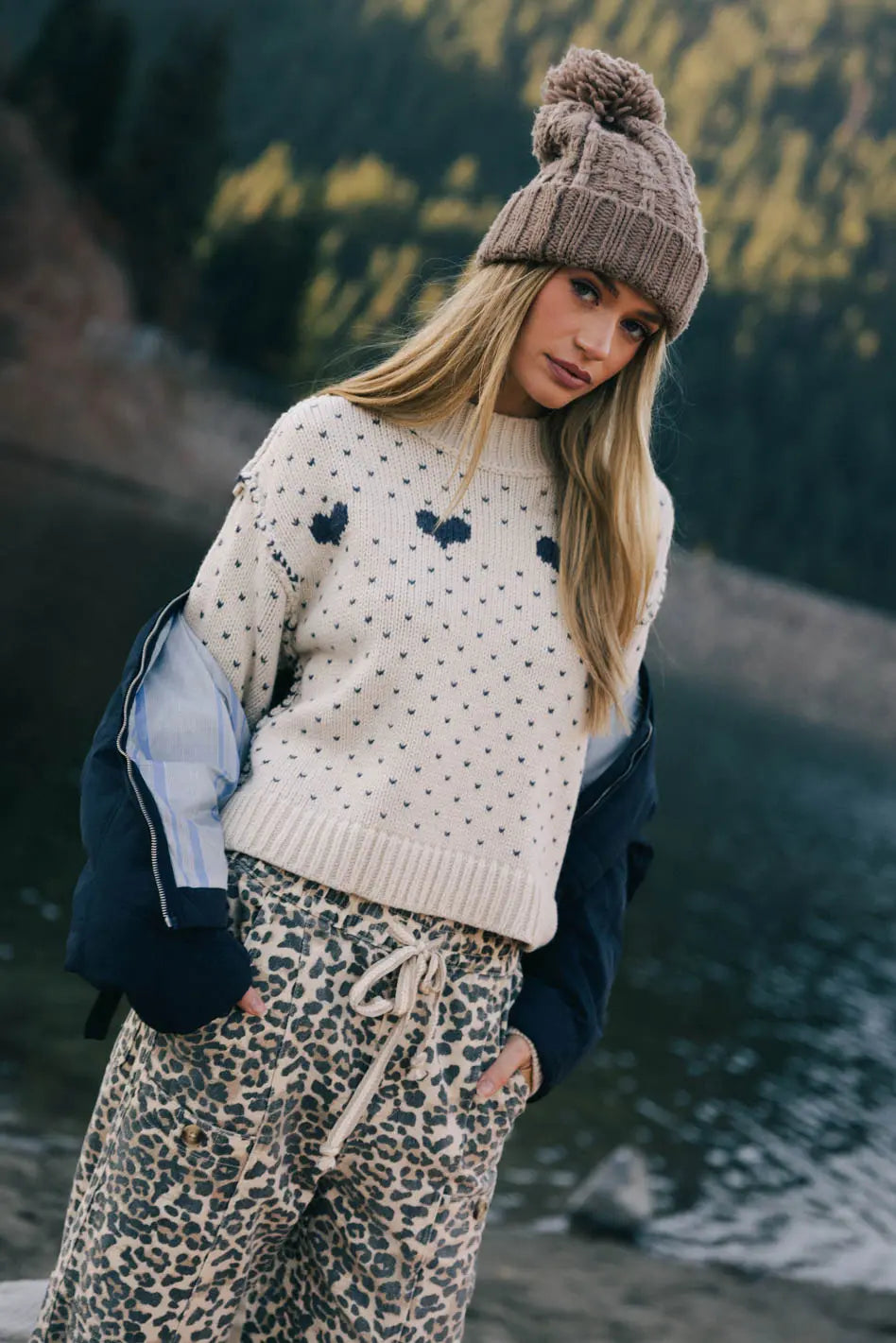 Merritt Knit Sweater for Women - Cozy Cable Knit Pullover Winter Sweater | Perfect for Casual Outfits, Office Wear & Holiday Gatherings