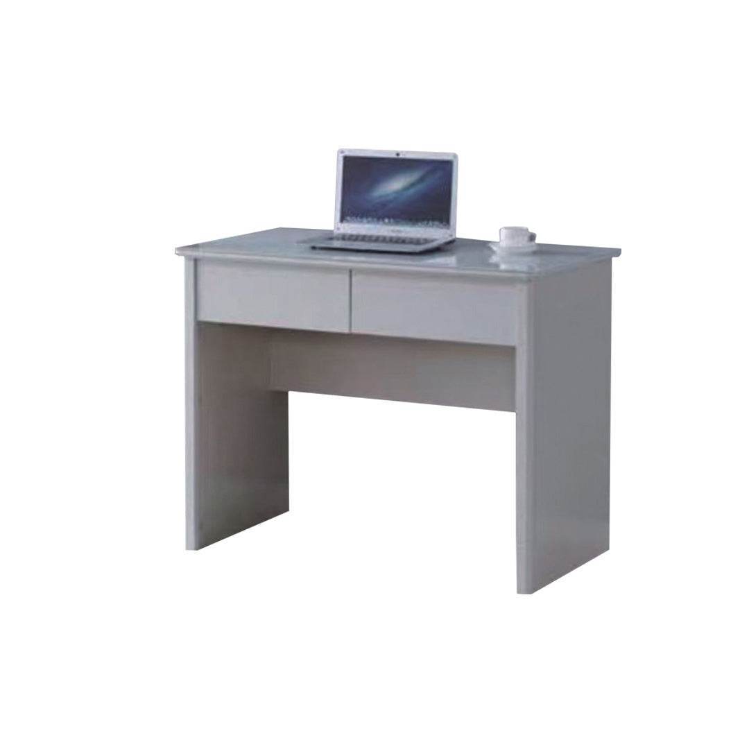 Kevin Study Table with Sintered Stone Top - 100cm Modern Writing Desk for Home Office, Dorm Room & Small Spaces - Sturdy Workstation for Studying, Remote Work & Online Classes